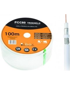 Libox Kabel koncentryczny PCC80 100m coaxial cable RG-6/U White
