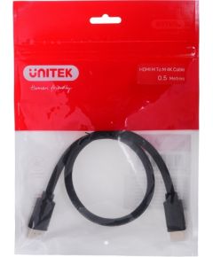 UNITEK HDMI CABLE 2.0 M/M 4K 60HZ, 0,5M, Y-C185M
