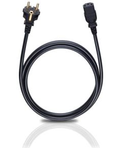 OEHLBACH Art. No. 17040 POWERCORD C 13 MAINS CABLE WITH SAFETY PLUG AND IEC CORD CONNECTOR Black 1.5m Art. No. 17040