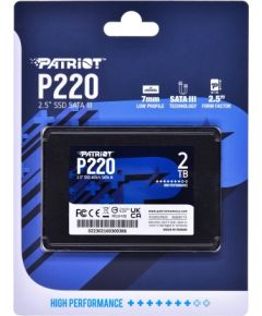 SSD PATRIOT P220 2TB SATA3 2,5" P220S2TB25