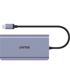 Unitek D1019B USB-C Hub 8W1 USB-C 3.1, PD 100W, D1019B