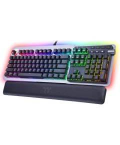 DE layout - Thermaltake ARGENT K5 RGB, gaming keyboard (titanium/black, Cherry MX RGB Speed Silver)