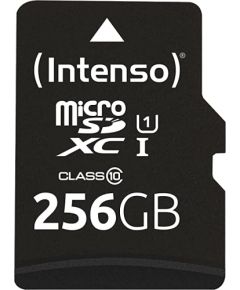 Intenso UHS-I Performance 256 GB microSDXC, memory card (black, UHS-I U1, Class 10)