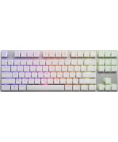 Sharkoon PureWriter TKL RGB, gaming keyboard (white, US layout, kailh choc low profile red)