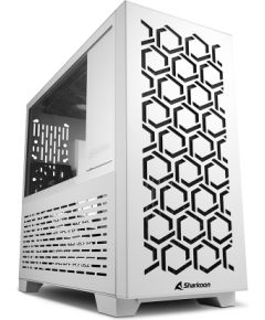 Sharkoon MS-Y1000, gaming tower case (white, tempered glass side panel)