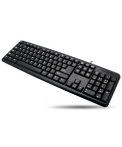 Techly USB keyboard 104 keys, US layout, black