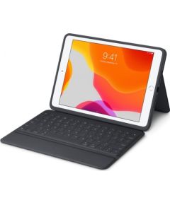 DE Layout - Logitech Rugged Folio for iPad 7th + 8th Gen black - 920-009313