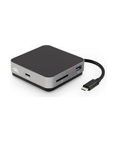 OWC USB-C Travel Dock E grey / black - 6 ports, 100W