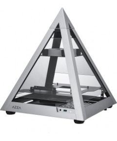 AZZA Pyramid Mini 806, bench / show case (aluminum / black, tempered glass)