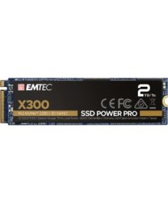 Emtec X300 M.2 SSD Power Pro 2 TB (M.2 2280, NVMe PCIe Gen 3.0 x4)
