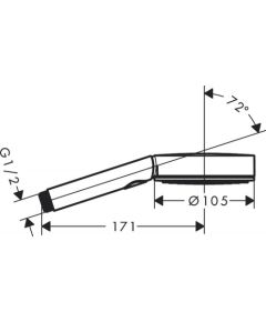 Hansgrohe Pulsify Select 105 3jet Activation rokas duša, hroms