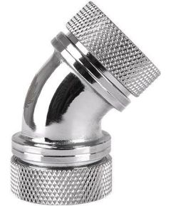 Thermaltake Pacific G1/4 PETG Tube 45-Degree Dual Compression, Adapter - Silver - 16mm OD