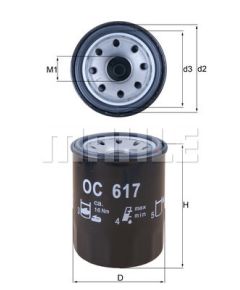 ELĻAS FILTRS MAHLE/KNECHT OC617