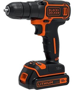 Black&Decker BDCDC18K-QWBlack + Decker BDCDC18K-QW 18 V Cordless Drill with Battery Charger 3 h