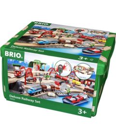 BRIO World 33052 Rail & Road Deluxe Railway Set