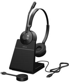 Jabra Engage 55 UC, headset (black, USB-C, stereo, base station)