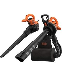 Black&decker BLACK + DECKER 3-in-1 electric leaf blower BEBLV290-QS, leaf vacuum / leaf blower (black / orange, 2,900 watts)