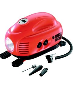 Black&decker BLACK + DECKER compressor ASI200-XJ, 8,27bar, air pump (orange / black, 12 volt cigarette lighter connector)