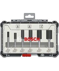 Bosch cutter set 6 pcs Straight 8mm shank - 2607017466