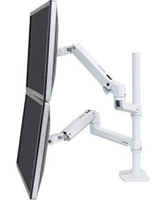 Ergotron LX dual stacking arm - white