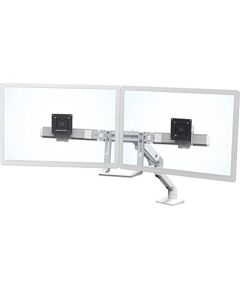 Ergotron HX dual monitor desk arm - white