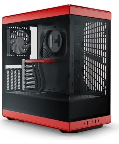 HYTE Y40, tower case (red/black, tempered glass)