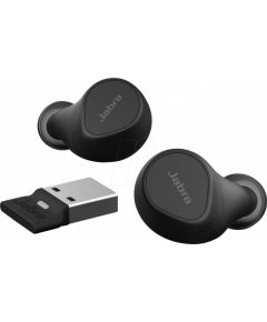 Jabra Evolve2 Buds, headphones (black, UC, USB-A, Bluetooth)