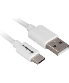 Sharkoon USB 2.0 A - USB C Adapter - white - 3m