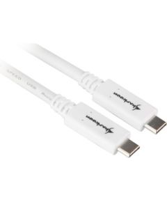 Sharkoon USB 3.1 Cable C-C - white - 1m