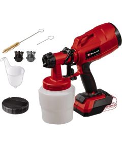 Einhell Cordless paint spray system TC-SY 18/60 Li-Solo, spray gun (red/black, without battery and charger)