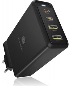 Raidsonic Icy Box IB-PS104-PD, charger (black, 4-port wall charger)