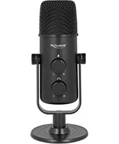 DeLOCK 66822 - Multifunctional double capsule USB microphone with 3.5 mm jack