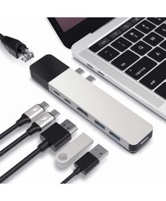 Hyper USB-C Hub 4K Ethernet Docking Station (Silver)