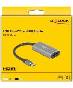DeLOCK adapter USB-C 3.1 Gen 1 (male)> HDMI 8K + HDR Usb HUB