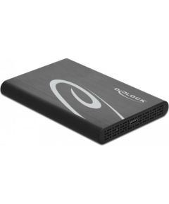 DeLOCK 42610 storage drive enclosure 2.5" HDD/SSD enclosure Black, Drive cases