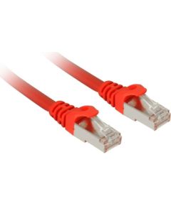 Sharkoon patch network cable SFTP, RJ-45, with Cat.7a raw cable (red, 50cm)