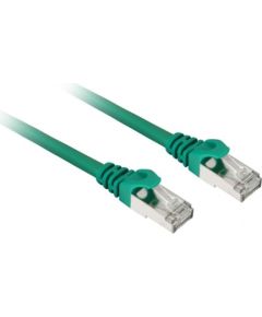 Sharkoon patch network cable SFTP, RJ-45, with Cat.7a raw cable (green, 10 meters)