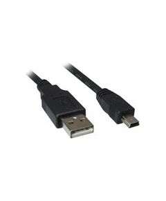 Sharkoon USB 2.0 A-B Mini black 0,5m