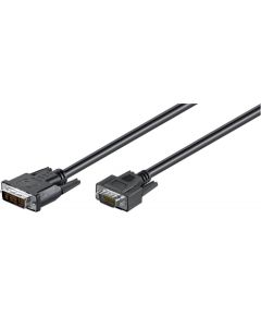 goobay DVI-I ->VGA black 2m, Cable black