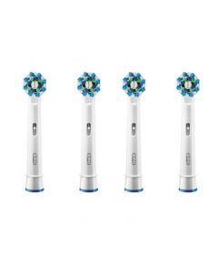 Braun EB50-4 Cross Action Zobu birstes uzgaļi 4gab Uzgaļi elektriskajām zobu birstēm