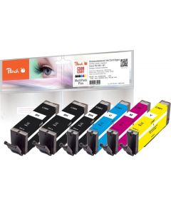 Peach Ink Economy Pack Plus 320448 (compatible with Canon PGI-580, CLI-581, 2078C005)