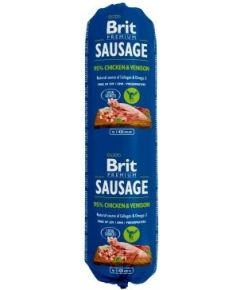 Brit Premium Sausage kurczak z dziczyzną 800g
