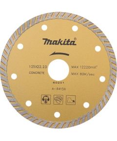 Dimanta disks sausajai un slapjajai griešanai Makita Turbo; 230 mm; betonam, granītam