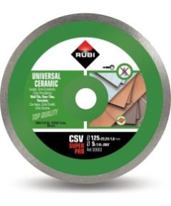 Dimanta griešanas disks Rubi CSV 125 SuperPro; 125 mm