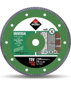 Dimanta griešanas disks Rubi TSV 125 SuperPro; 125 mm
