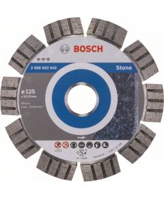 Dimanta griešanas disks Bosch BEST FOR STONE; 125 mm