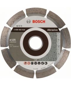 Dimanta griešanas disks Bosch PROFESSIONAL FOR ABRASIVE; 125 mm