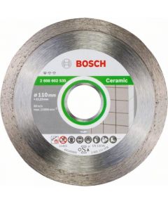 Dimanta griešanas disks Bosch PROFESSIONAL FOR CERAMIC; 110 mm