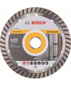 Dimanta griešanas disks Bosch PROFESSIONAL FOR UNIVERSAL TURBO; 150 mm