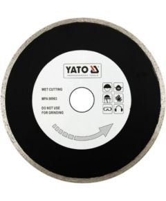 Dimanta griešanas disks mitrai griešanai Yato YT-6017; 200x25,4 mm